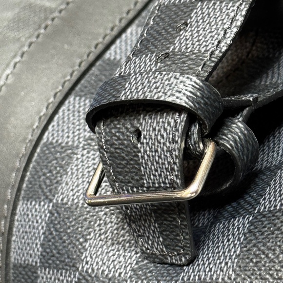 Louis Vuitton Keepall Bandoulière 50 Damier Graphite Leather & Canvas Split Duff - Picture 15 of 16